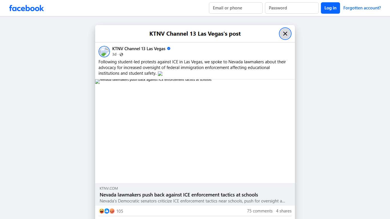 Following student-led protests... - KTNV Channel 13 Las Vegas Facebook